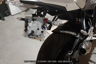 Portamatrículas BMW S1000R S1000RR HP4 2009 - 2020
