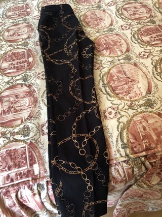 Pantalones de vestir con estampado de cadenas
