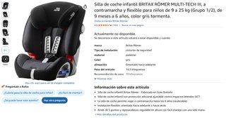 Silla Coche Britax Römer Infantil