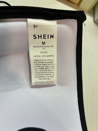 Top Bikini Negro Shein