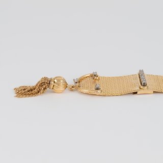 Pulsera de oro 18k 750 con diamantes