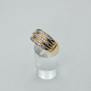 Anillo de Oro 18K, carrilera triple, 7,95gr, T-18