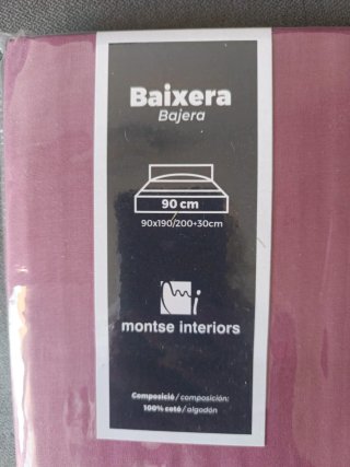 Sábana bajera 90cm algodón
