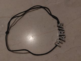 Colgante nombre María con cadena corrediza