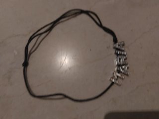 Colgante nombre María con cadena corrediza