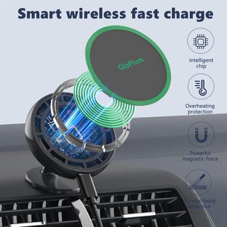 Caricatore Auto Wireless 15W GloPlum