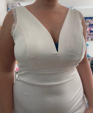 Vestido de Novia Talla L Blanco sin uso