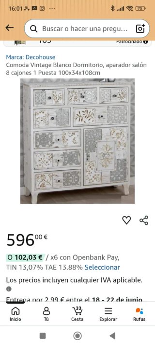 Aparador Vintage Boho