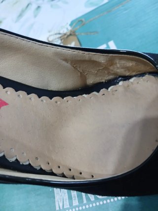 Zapatos Mustang Negros Tacón Peep Toe