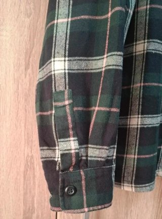 Camisa cuadros leñador H&M Relaxed Fit XL