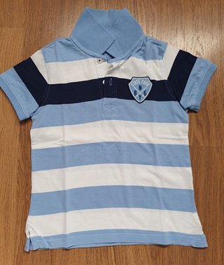 Polo niño azul 7/8 años