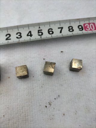 Pirita cubos minerales