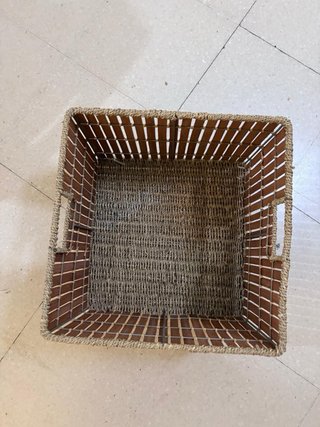 Caja Decoración Bambú 35x35x26