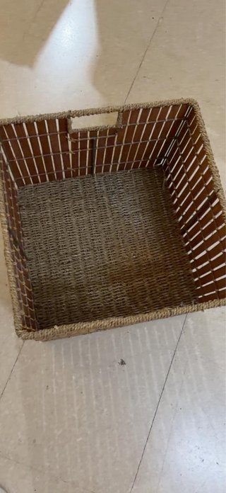 Caja Decoración Bambú 35x35x26