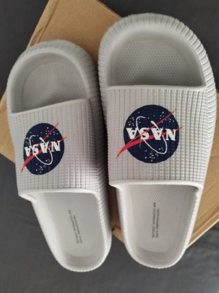 Chanclas NASA Verano Blancas Talla Única