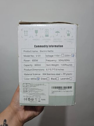 Hervidor Eléctrico Acero Inox 304