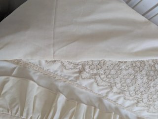 Colcha antigua y funda nórdica