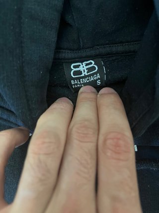 Sudadera Balenciaga Negra Logo Talla S