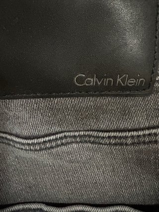 Pantalones Jeans Calvin Klein Hombre Gris Stretch.