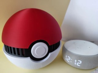 Soporte Pokeball Alexa Echo Dot 3