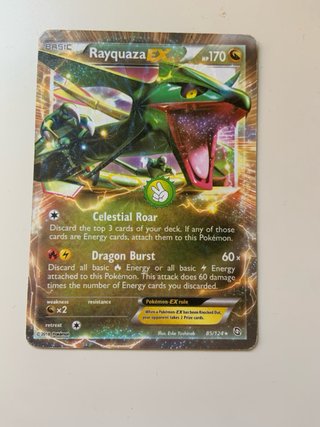 Lote 3 Cartas Pokémon: Blastoise, Rayquaza, Vikavo