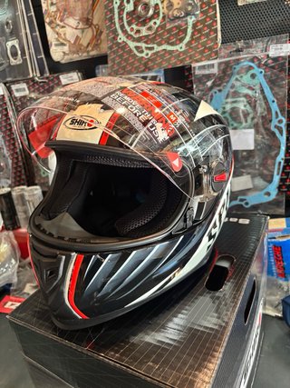 Casco Shiro Spirit SH-821 Negro/Rojo Talla M