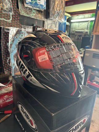 Casco Shiro Spirit SH-821 Negro/Rojo Talla M