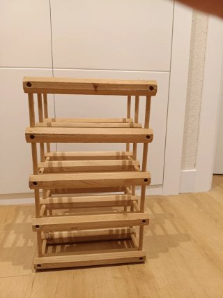 Botellero de madera