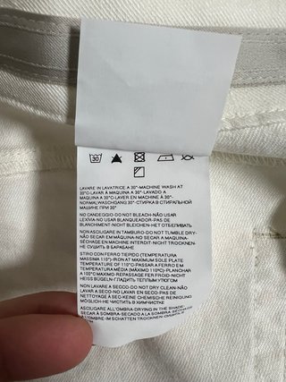 Armani Collezioni Pantaloni Lino Bianco Taglia L/X