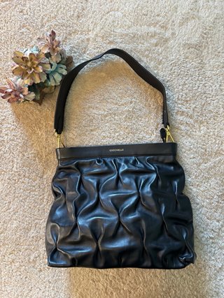 Borsa Coccinelle Marquise Goodie Nero vera pelle