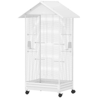 Jaula para Pájaros con Ruedas 79x65x155 cm