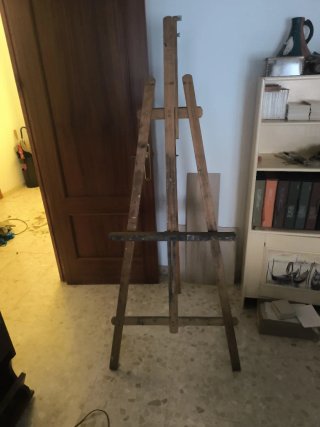Caballete de madera para pintar