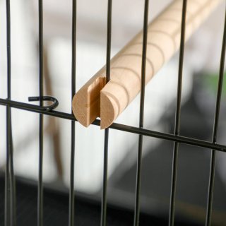 Jaula para Pájaros 2 Niveles con Ruedas