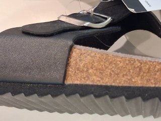 Sandalias Natura Talla 44 Negra Nuevas