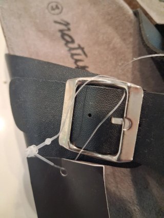 Sandalias Natura Talla 44 Negra Nuevas