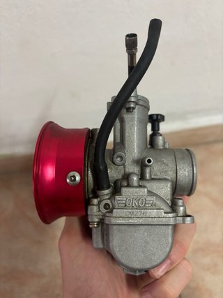 Carburador OKO 30m Rojo/Plata