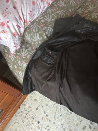 Chaquetón de piel BARRATS con chaleco