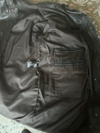 Chaquetón de piel BARRATS con chaleco