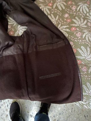 Chaquetón de piel BARRATS con chaleco