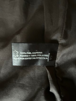 Chaquetón de piel BARRATS con chaleco