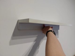 Estantería blanca 45x15 cm