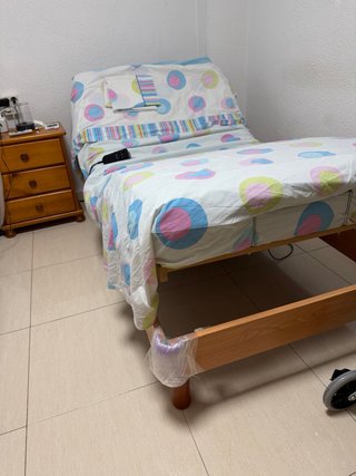 Cama articulada eléctrica con colchón