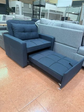 Sofá Cama 1 Plaza Azul