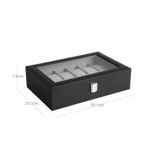 Caja para Relojes Songmics JWB12BK