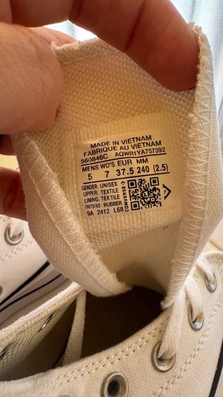 Converse Plataforma Blancas Talla 37.5