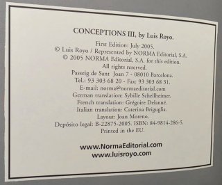 Luis Royo Conceptions III Libro ilustraciones