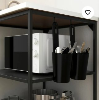 Horno Microondas Blanco con soportes de pared