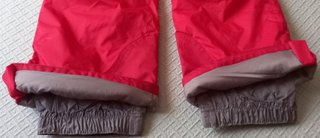Pantaloncini da sci per bambini rossi Quechua