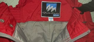 Pantaloncini da sci per bambini rossi Quechua