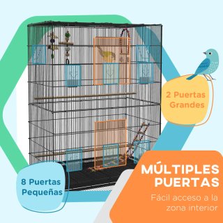 Jaula para Pájaros con Ruedas